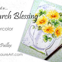 "March Blessings" Greeting Card