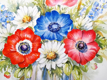 "Old Glory" Floral Study