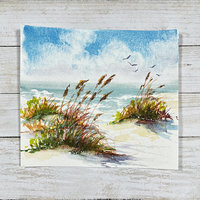 "Wind-swept Dunes" in Watercolor