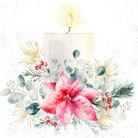 "Light a Candle"  A Holiday Still Life in Watercolor