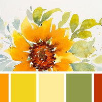 "A Splash of Sunshine" Sunflower in Watercolor