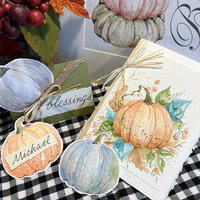 "Pastel Pumpkins" in Watercolor