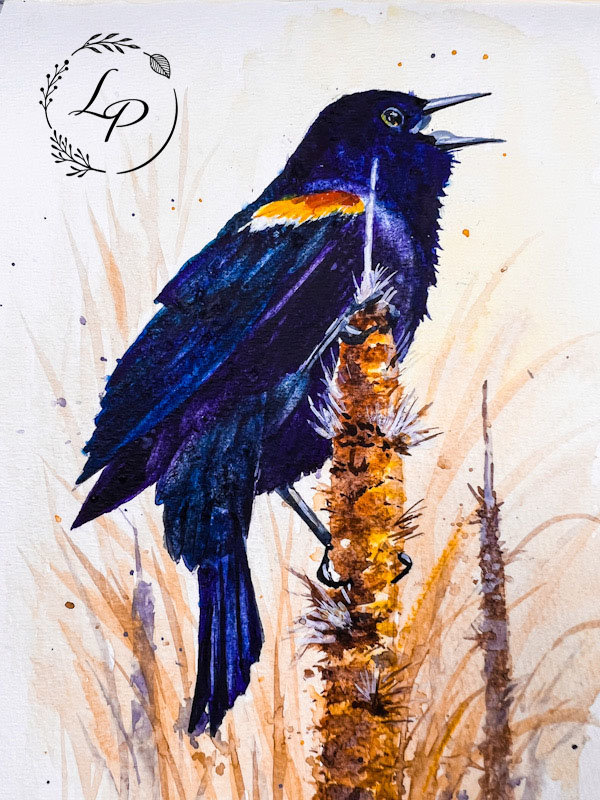 "Bye-bye, Blackbird" in Watercolor