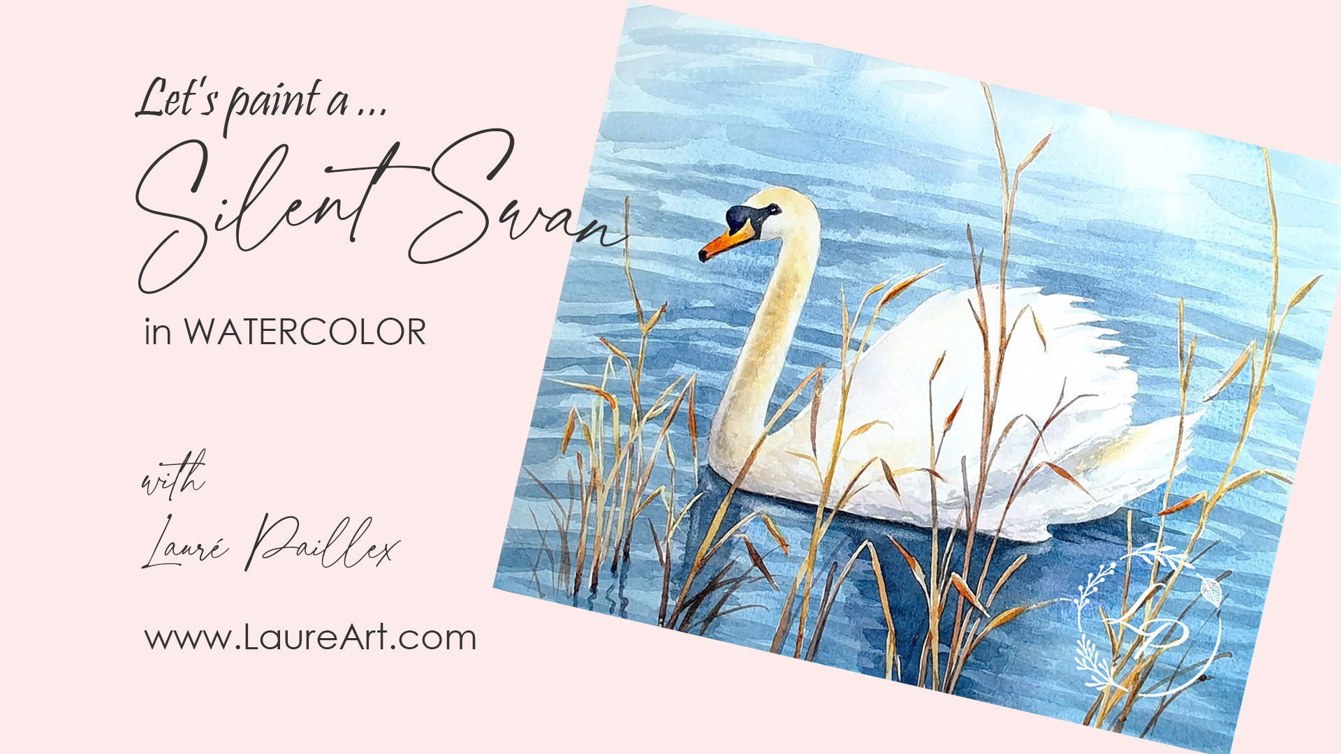 "Silent Swan"  in Watercolor