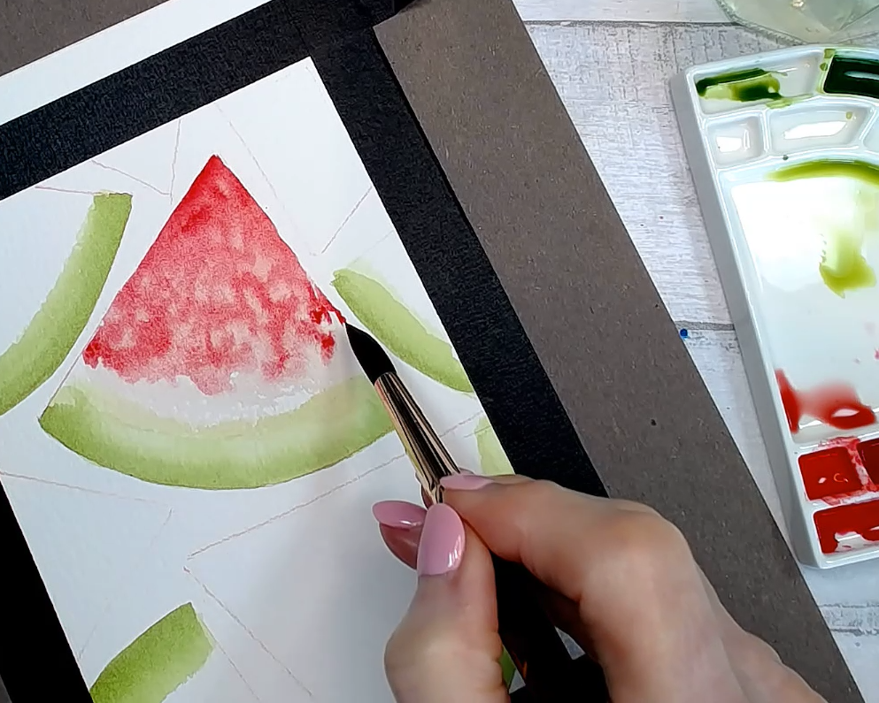 "Simply Sweet Watermelon" in Watercolor