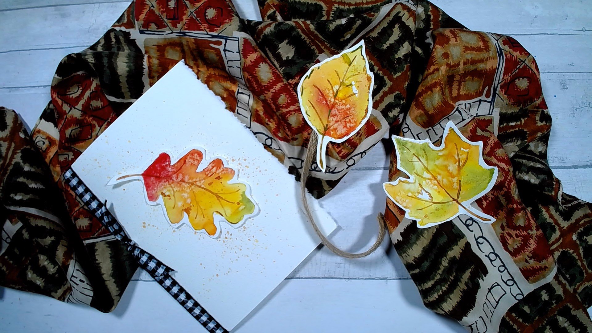 "Color-Filled Leaves" Basic Watercolor