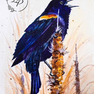 "Bye-bye, Blackbird" in Watercolor