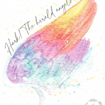 "Angel Wings" in Watercolor & Pen