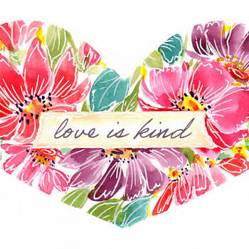 "Love in Bloom" in Watercolor