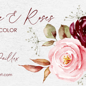 "Wine & Roses" in Watercolor
