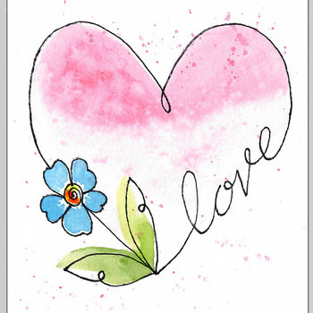 "Modern Line & Wash" in Pen & Watercolor